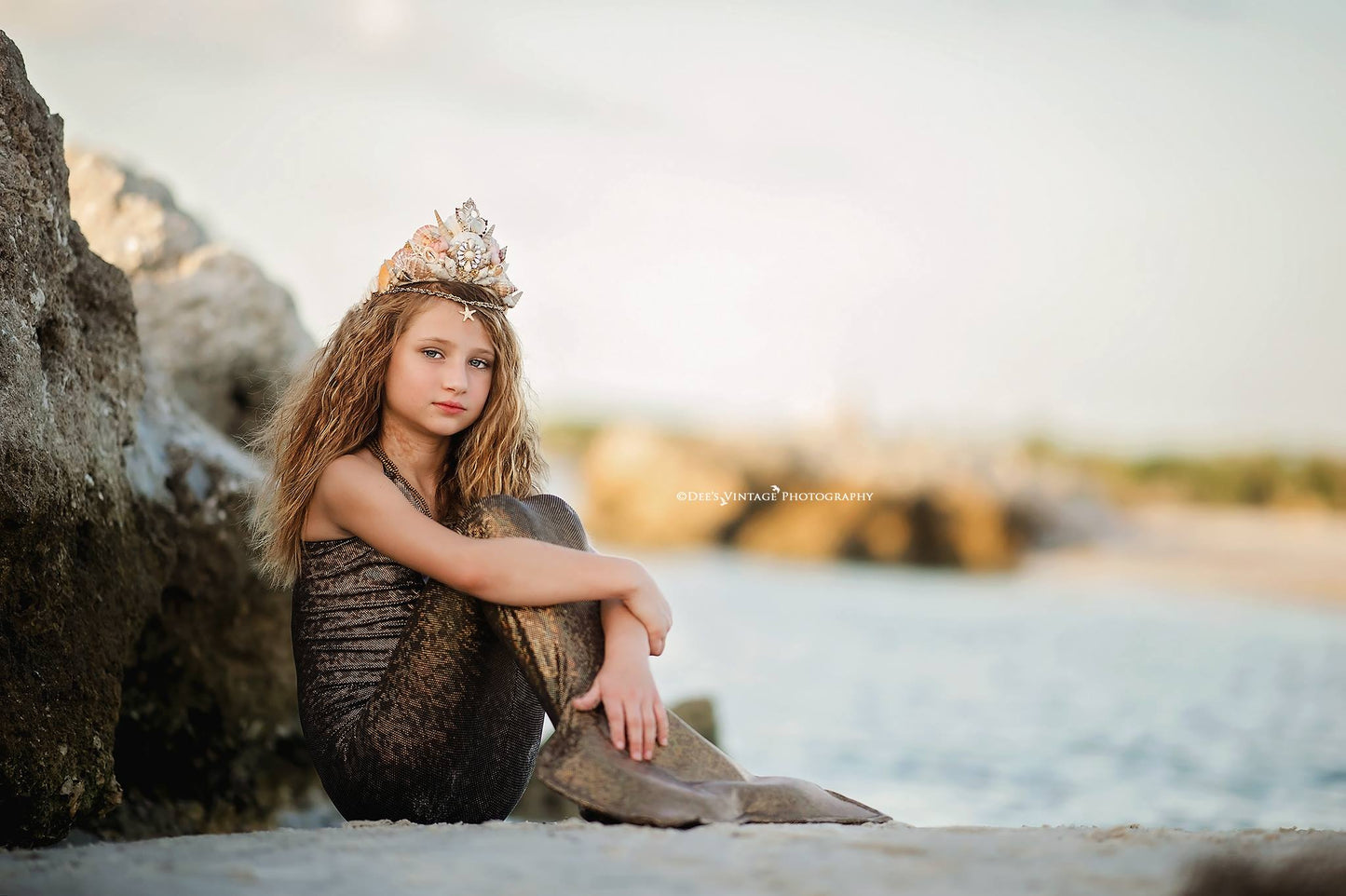 Mermaid Couture Headpiece Natural Sea Shells