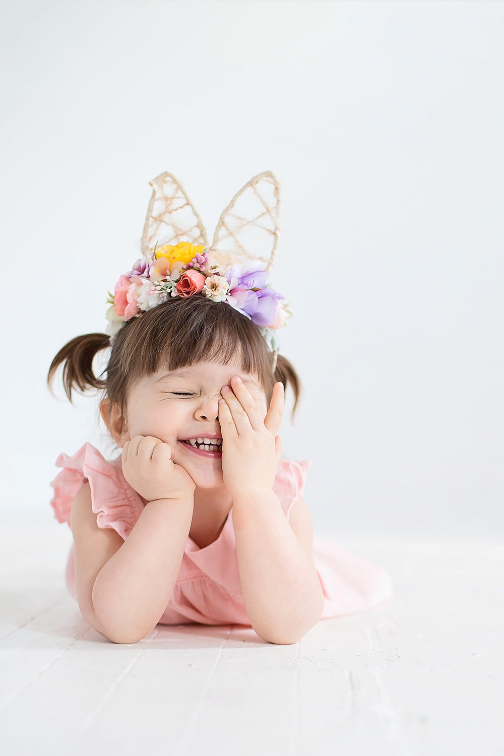 Easter Bunny Ears Flower Halo - Honeydrops Designs