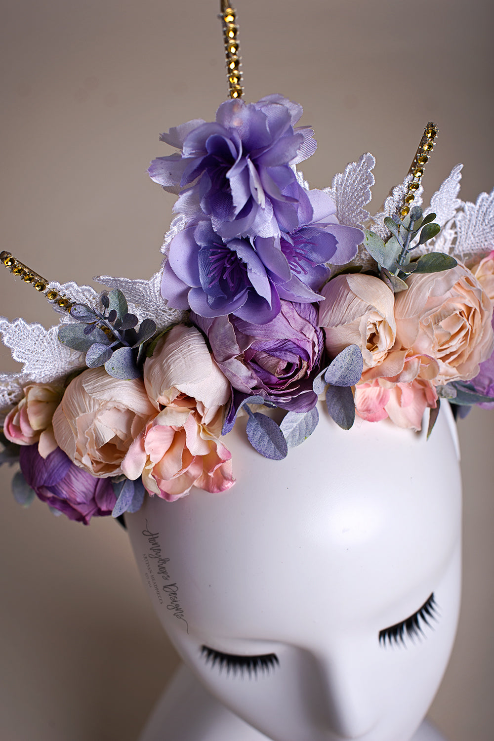 Rays of Spring Couture Floral Headpiece - Honeydrops Designs