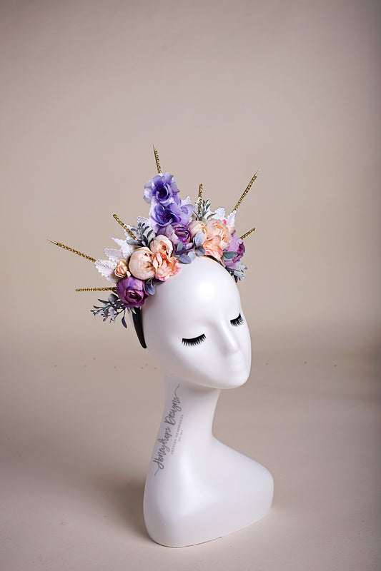 Rays of Spring Couture Floral Headpiece - Honeydrops Designs
