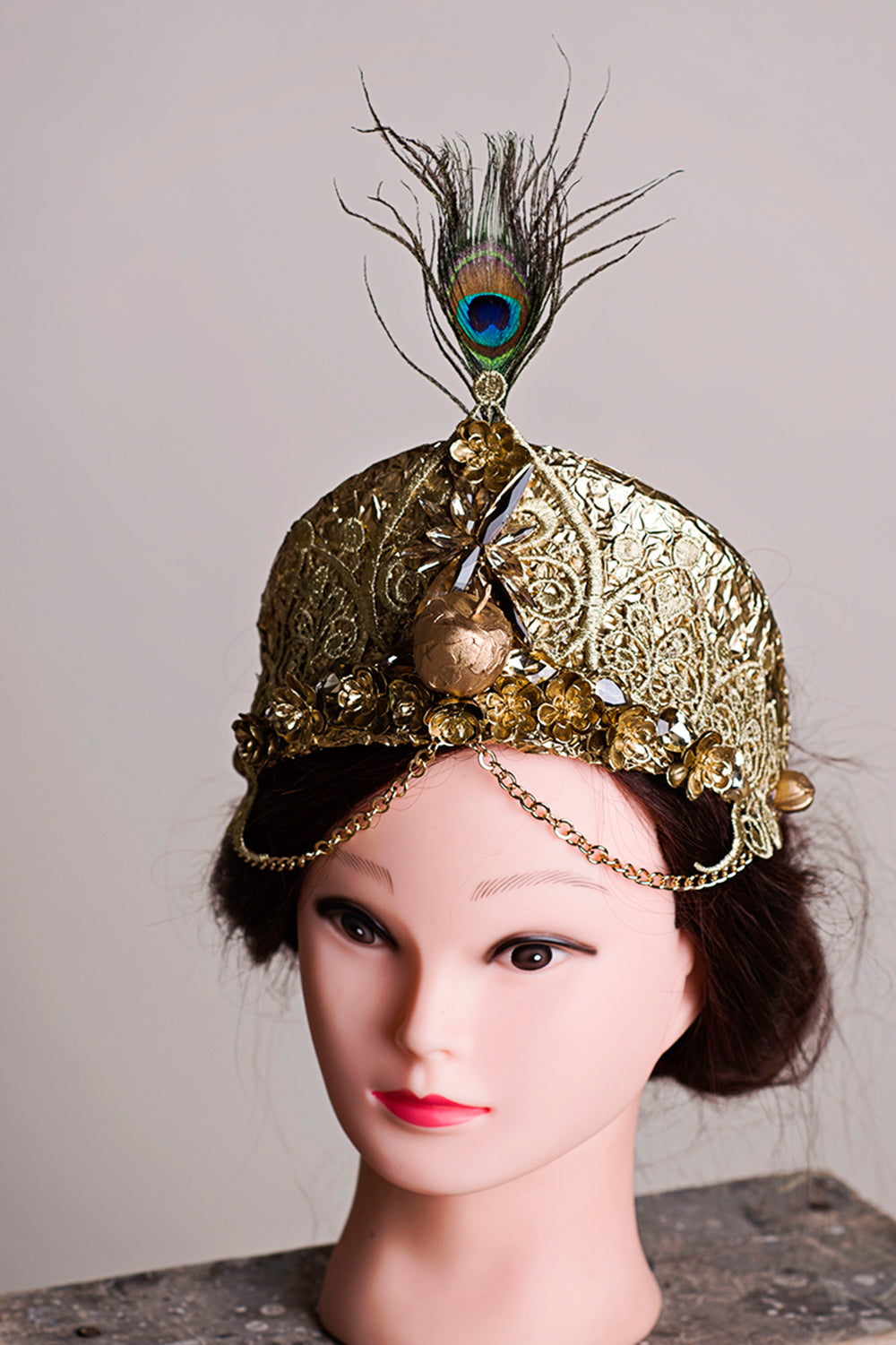 Hera Greek Goddess Marriage Queen Couture Headpiece - Honeydrops Designs