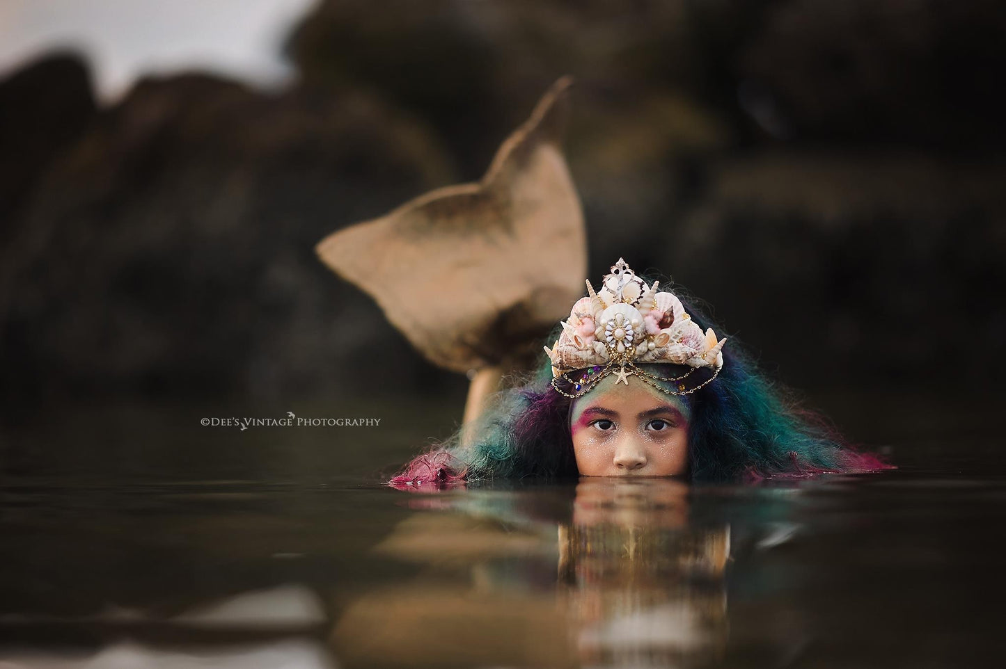 Mermaid Couture Headpiece Natural Sea Shells