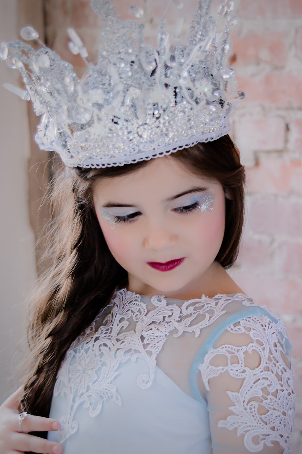 Snow Princess Crystals Rhinestones Crown - Honeydrops Designs